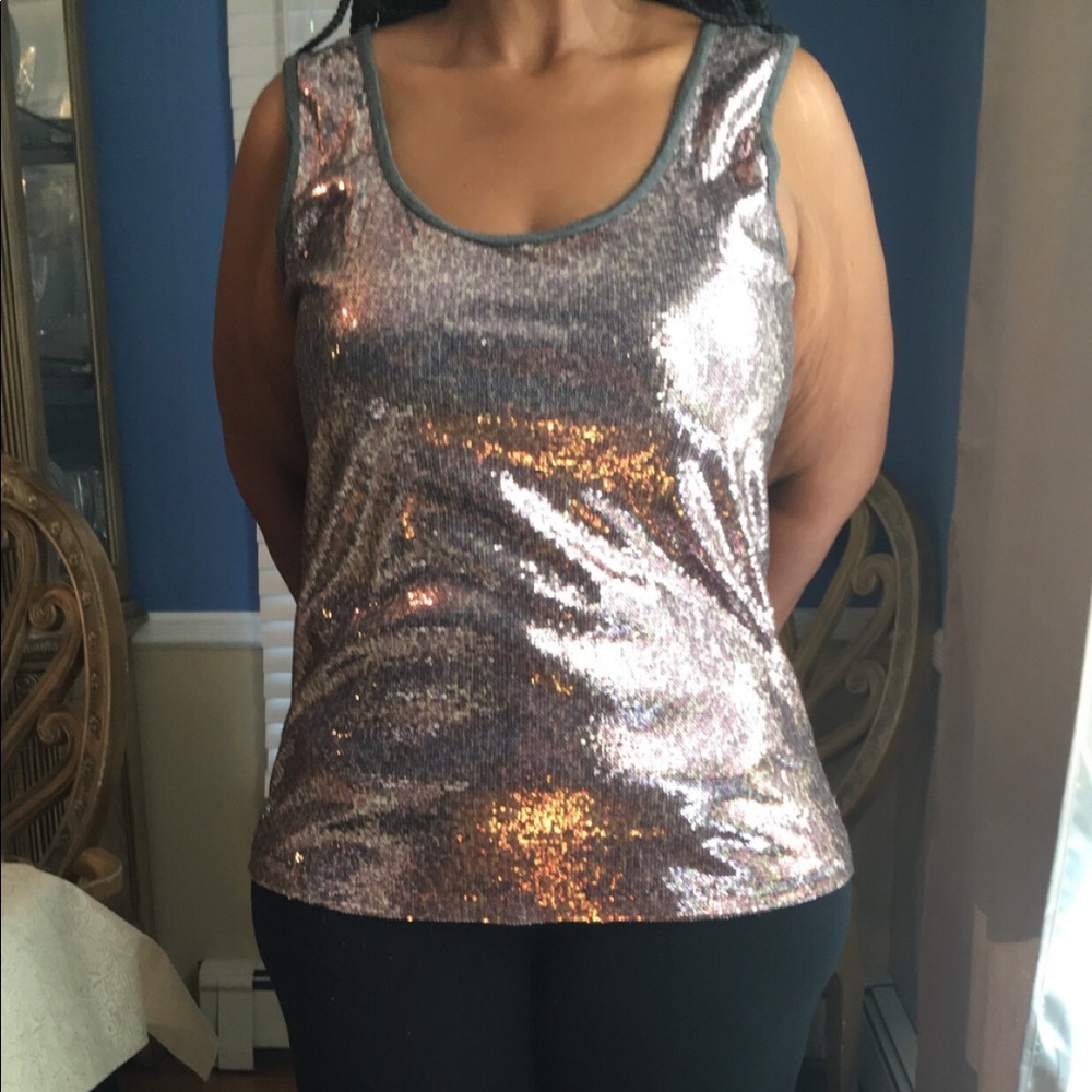 Calvin Klein sequin tank top